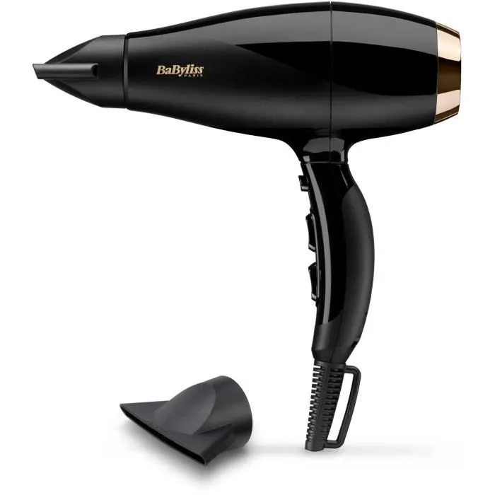 Babyliss Secador de pelo 6714E Super Pro 2300W - 120 km/h, 3 temperaturas, 2 velocidades, Botón de aire frío 4