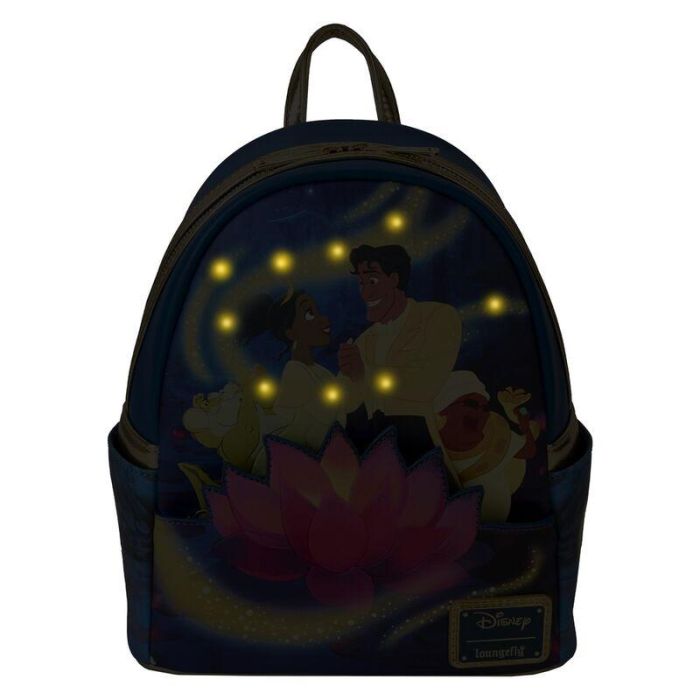 Mochila 15th Anniversary Tiana y El Sapo Disney Loungefly 26cm 2