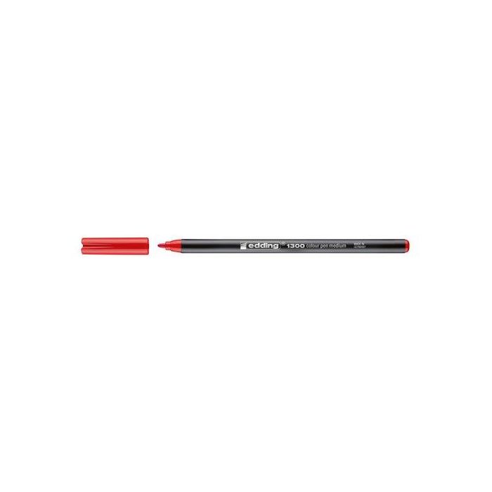 Rotulador Fibra Edding 1300 Rojo 10 unidades