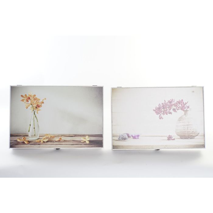 DKD Home Decor Tapa Contador Scandi, para ocultar contadores, Beige Rosa, MDF, Ancho 46.5 cm, Alto 31.5 cm, Fondo 6 cm (Pack de 2)