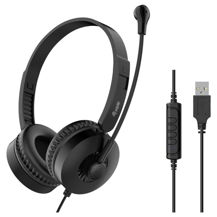 Equip Auriculares Gaming con Micrófono 245301, Diadema Estéreo Alámbrico USB-A Negro, 2 m Cable, 20-20000 Hz, 32 Ohm 1 Equip Auriculares Gaming con Micrófono 245301, Diadema Estéreo Alámbrico USB-A Negro, 2 m Cable, 20-20000 Hz, 32 Ohm 1