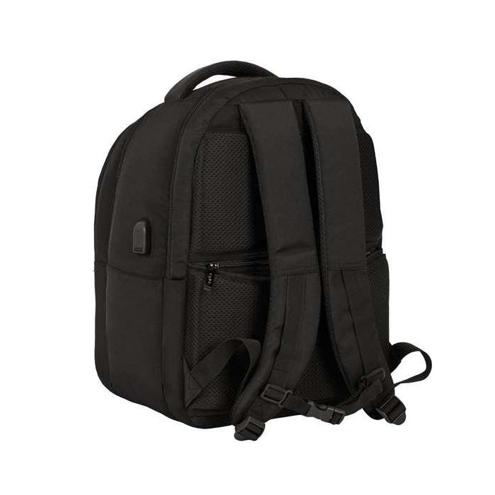 Mochila para Portátil y Tablet con Salida USB Safta Business Negro (31 x 45 x 23 cm)
