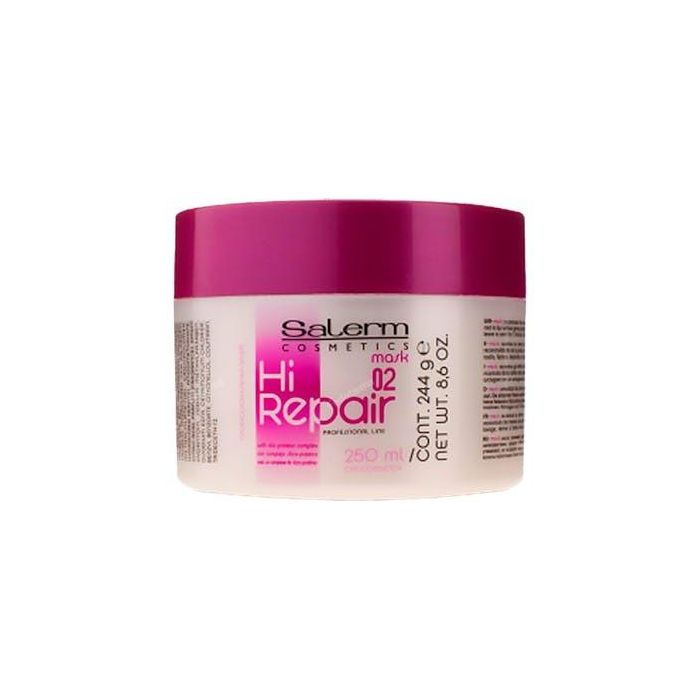 Salerm Mascarilla Hi.Repair Rejuvenecedora Reconstructora con Queratina sin Sal para Cabello Dañado 250ml