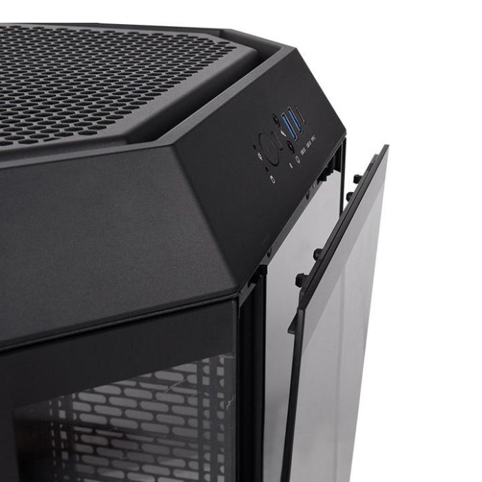 Thermaltake The Tower 300 Micro Torre para PC de Sobremesa Negra con 2 Ventiladores Superiores de 140 mm Preinstalados 5 Thermaltake The Tower 300 Micro Torre para PC de Sobremesa Negra con 2 Ventiladores Superiores de 140 mm Preinstalados 5