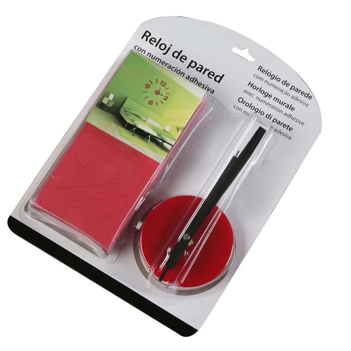 Reloj Pegatina Rojo Versa (4 Unidades) 3 Reloj Pegatina Rojo Versa (4 Unidades) 3