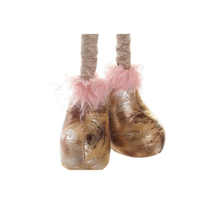 Figura Navidad Fantasia DKD Home Decor Rosa Blanco 17 x 50 x 15 cm (2 Unidades) 3