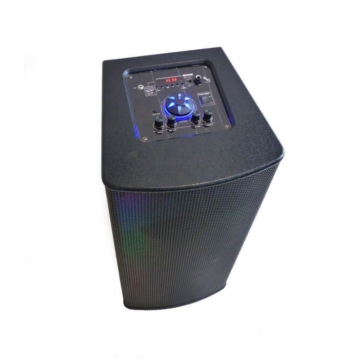 INOVALLEY MS05XXL - Altavoz de luz de karaoke Bluetooth 800W - 7 modos de luz LED - Radio FM, USB, Entrada de micrófono - Pantalla LED 1