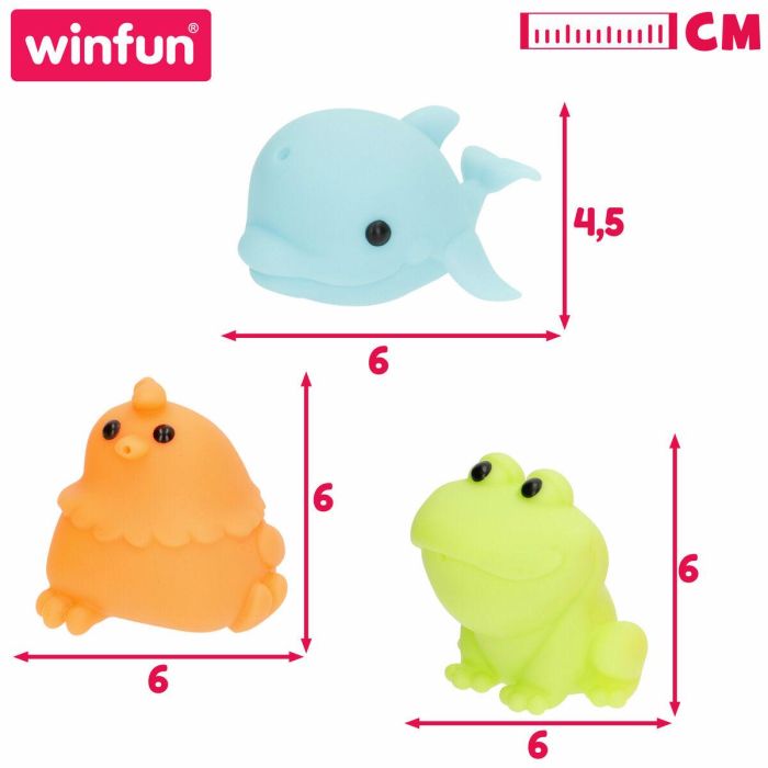 Set Animales para la Bañera Winfun 6 X 4,5 X 8 CM 4 Unidades 3 Set Animales para la Bañera Winfun 6 X 4,5 X 8 CM 4 Unidades 3