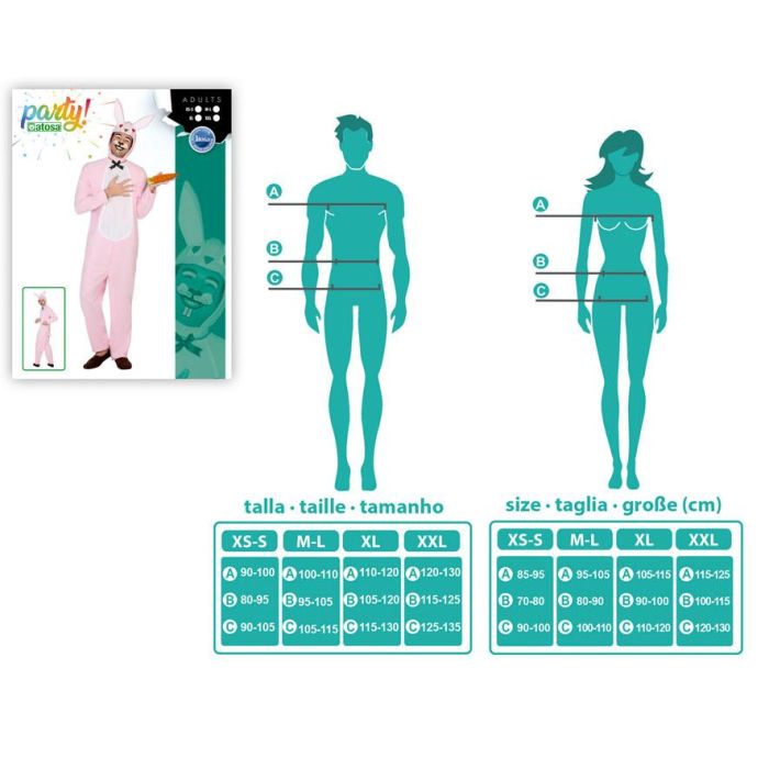 Disfraz Conejo Rosa Hombre Adulto XL 1 Disfraz Conejo Rosa Hombre Adulto XL 1