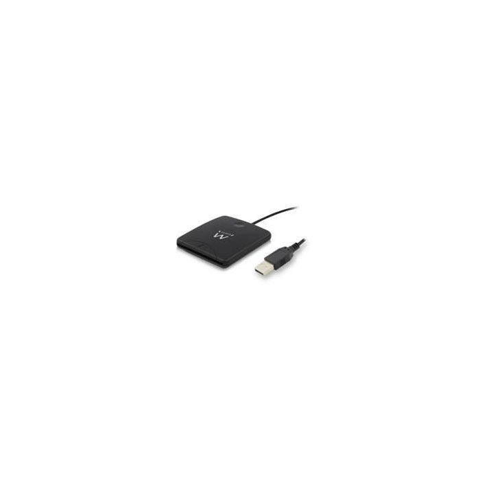 Ewent Lector Tarjetas DNI EW1052 USB 2.0, Compatible con Windows y Mac, ISO 7816, PC/SC, EMV 4.1
