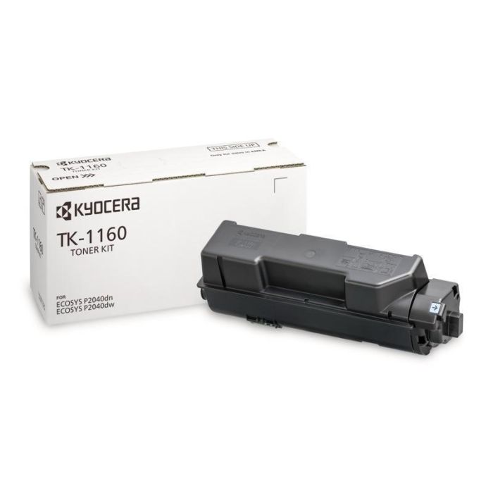 Kyocera TK-1160 Tóner Original Negro para ECOSYS P2040dn, 7200 páginas