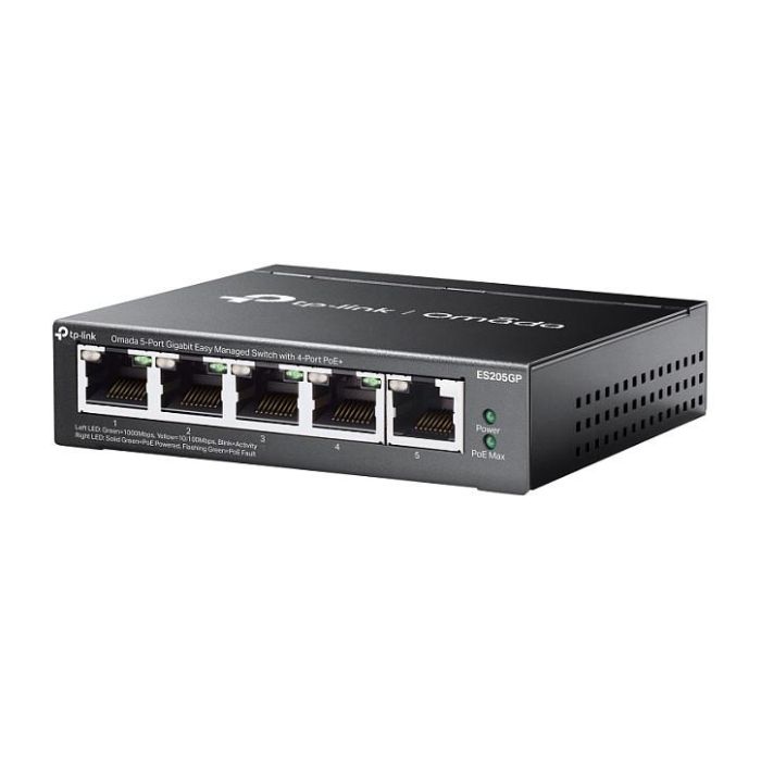 TP-Link ES205G Switch Gestionado Gigabit Ethernet 5 Puertos PoE Negro 2