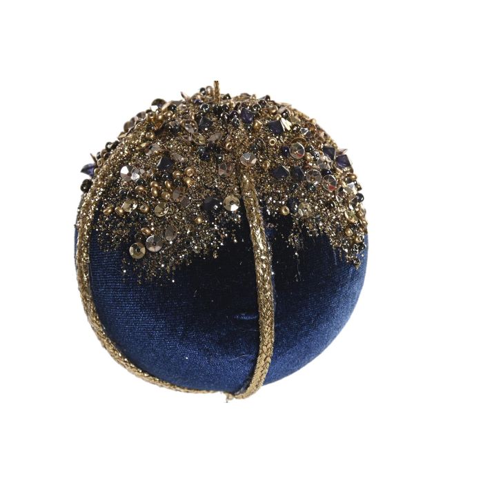 DKD Home Decor Adorno Colgante Navidad Alpina Poliéster Azul Dorado 4x14x14 cm Surtido Aleatorio 12 Unidades 2 DKD Home Decor Adorno Colgante Navidad Alpina Poliéster Azul Dorado 4x14x14 cm Surtido Aleatorio 12 Unidades 2