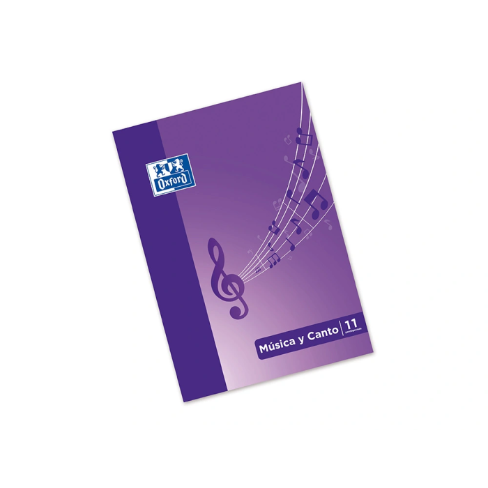 Oxford Bloc Música y Canto DIN A4 24 Hojas Pentagrama 2 mm + Cuadrícula 5 mm Papel 90 g/m2 1