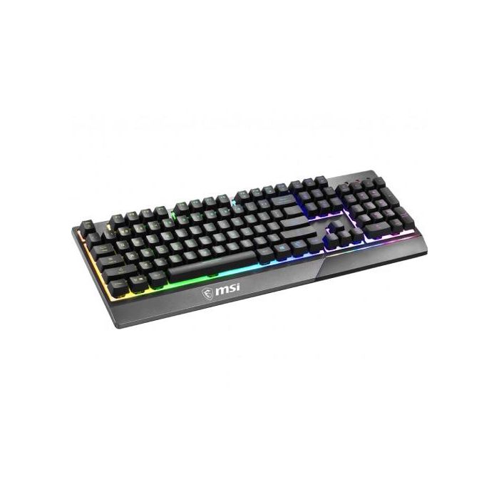 MSI GK30 Teclado Gaming Mecánico para PC con Retroiluminación RGB, Teclas Antiborrado y Cableado