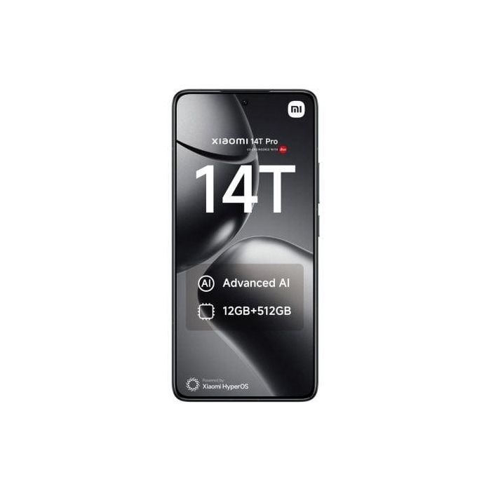 Smartphone Xiaomi 14T Pro 12GB/ 256GB/ 6.67"/ 5G/ Negro Titanio 2 Smartphone Xiaomi 14T Pro 12GB/ 256GB/ 6.67"/ 5G/ Negro Titanio 2