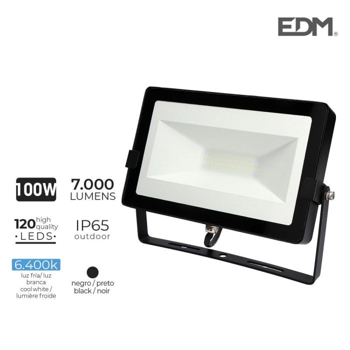 *ult.unidades* foco proyector led 100 W 7000lm 6400k luz fria 34,8x21,8x4,34cm edm 0 *ult.unidades* foco proyector led 100 W 7000lm 6400k luz fria 34,8x21,8x4,34cm edm 0