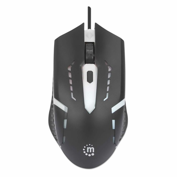 Manhattan Ratón Gaming Óptico con Cable USB LED RGB Ambidextro 1500 DPI para Links y Diestros 2