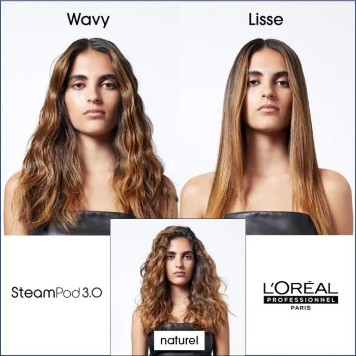 L'Oréal Professionnel Paris Steampod 3.0 Plancha de pelo profesional 2 en 1 vapor