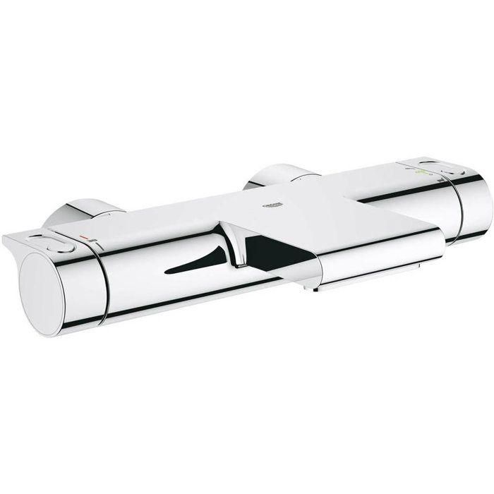 GROHE 34174001 Mezclador Termostático Baño/Ducha 1/2 Grohtherm 2000 Montaje Mural Expuesto Cromado StarLight CoolTouch SafeStop GROHE 34174001 Mezclador Termostático Baño/Ducha 1/2 Grohtherm 2000 Montaje Mural Expuesto Cromado StarLight CoolTouch SafeStop