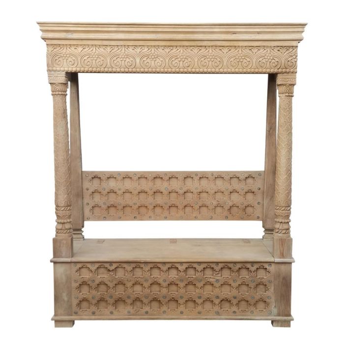 Banco Indio DKD Home Decor Natural 54 x 215 x 190 cm 1