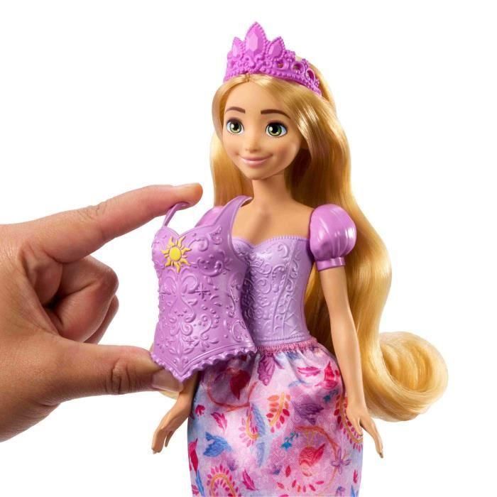 Mattel Jbg09 Muñeca Disney Princess Rapunzel Historias Mágicas 2 en 1 con 8 Accesorios Articulada +3 años 3