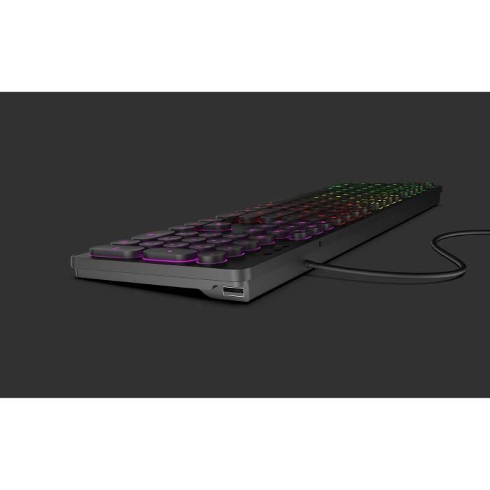 Mobility Lab ML306858 Teclado con Cable e Iluminación RGB, con Teclas Redondas, Distribución AZERTY, Color Negro 4 Mobility Lab ML306858 Teclado con Cable e Iluminación RGB, con Teclas Redondas, Distribución AZERTY, Color Negro 4