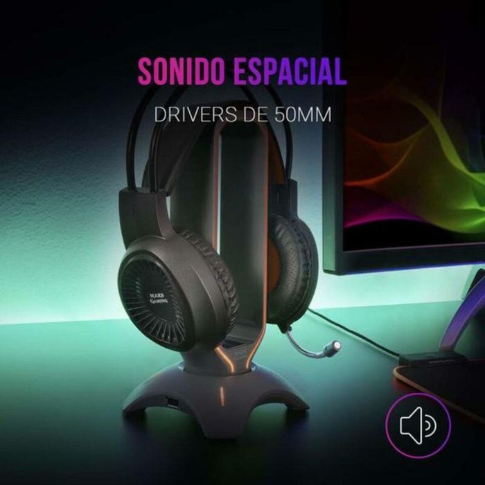 Auricular con Micrófono Gaming Mars Gaming MH120 PC PS4 PS5 XBOX 1 Auricular con Micrófono Gaming Mars Gaming MH120 PC PS4 PS5 XBOX 1