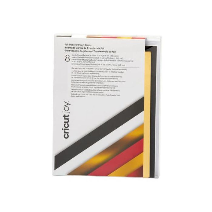 Cricut Royal Flush 2009208 - 8 hojas A6 (105x148 mm) en Negro, Oro, Metálico, Rojo, Blanco