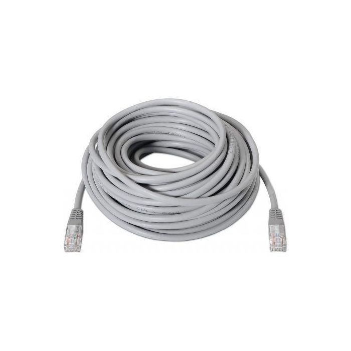 AISENS - CABLE DE RED LATIGUILLO RJ45 CAT.5E UTP AWG24, GRIS, 20M 1