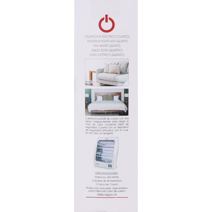 Calefactor Eléctrico Basic Home 400-800W (4 Unidades) 3 Calefactor Eléctrico Basic Home 400-800W (4 Unidades) 3