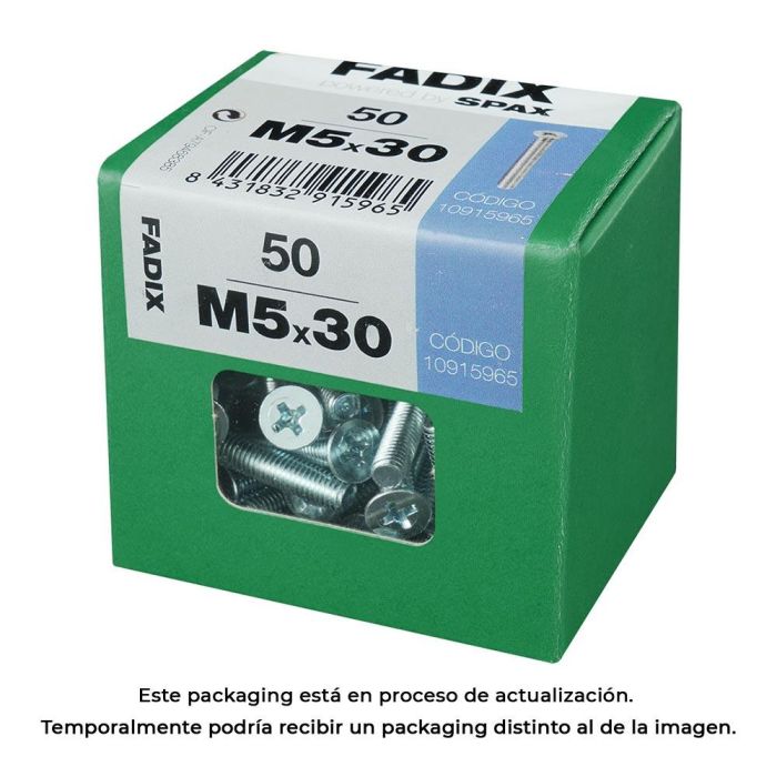Fadix Tornillo Métrica CP M5x30mm Caja 50 Unidades 0 Fadix Tornillo Métrica CP M5x30mm Caja 50 Unidades 0