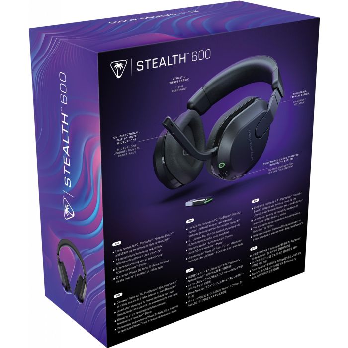 Turtle Beach Stealth 600 GEN3 PC Over-Ear Stereo Headset Inalámbrico Negro, Audífonos Gaming 20-20000 Hz, Bluetooth 5.2 3 Turtle Beach Stealth 600 GEN3 PC Over-Ear Stereo Headset Inalámbrico Negro, Audífonos Gaming 20-20000 Hz, Bluetooth 5.2 3