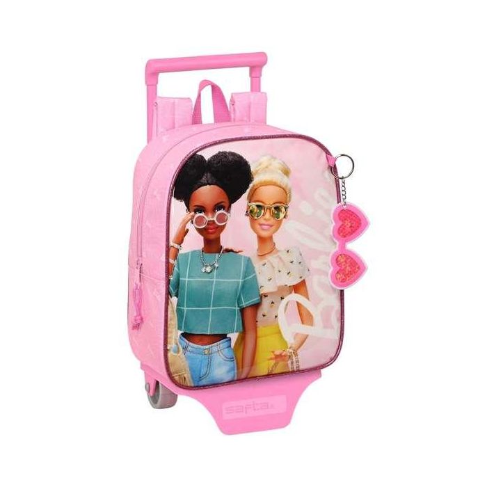 Mochila Escolar con Ruedas Barbie Girl Rosa 22 x 27 x 10 cm Mochila Escolar con Ruedas Barbie Girl Rosa 22 x 27 x 10 cm