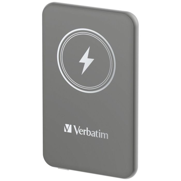 Verbatim Charge 'n' Go Magnetic Wireless Power Bank 5000mAh Grey Verbatim Charge 'n' Go Magnetic Wireless Power Bank 5000mAh Grey