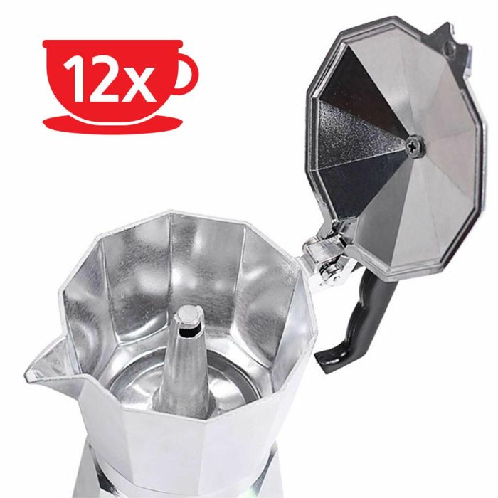 Cafetera Italiana Haeger CP-12A.009A Aluminio 300 ml 1 Cafetera Italiana Haeger CP-12A.009A Aluminio 300 ml 1