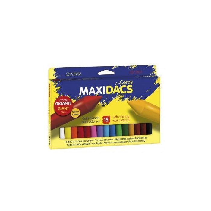 Dacs Maxidacs Ceras 120 mm Tamaño Gigante Surtidos -Estuche De 15U- Dacs Maxidacs Ceras 120 mm Tamaño Gigante Surtidos -Estuche De 15U-