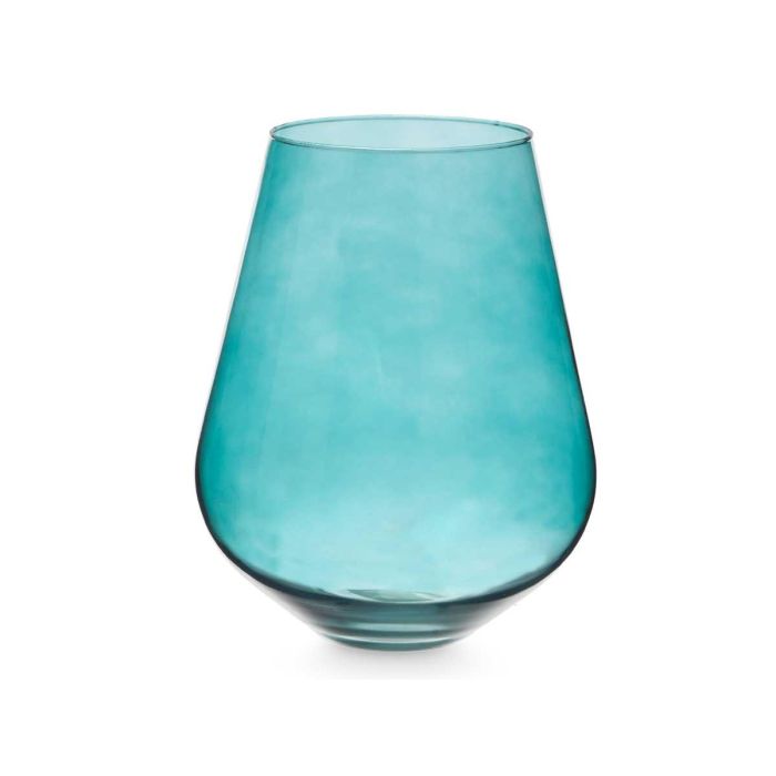 Jarron Cristal Forma Vaso 28Cm Turquesa Giftdecor 1 Jarron Cristal Forma Vaso 28Cm Turquesa Giftdecor 1