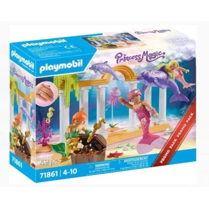 Playmobil 71861 Promo Pack Tesoro de Sirena con Delfines – Juguete acuático para niños +4 años