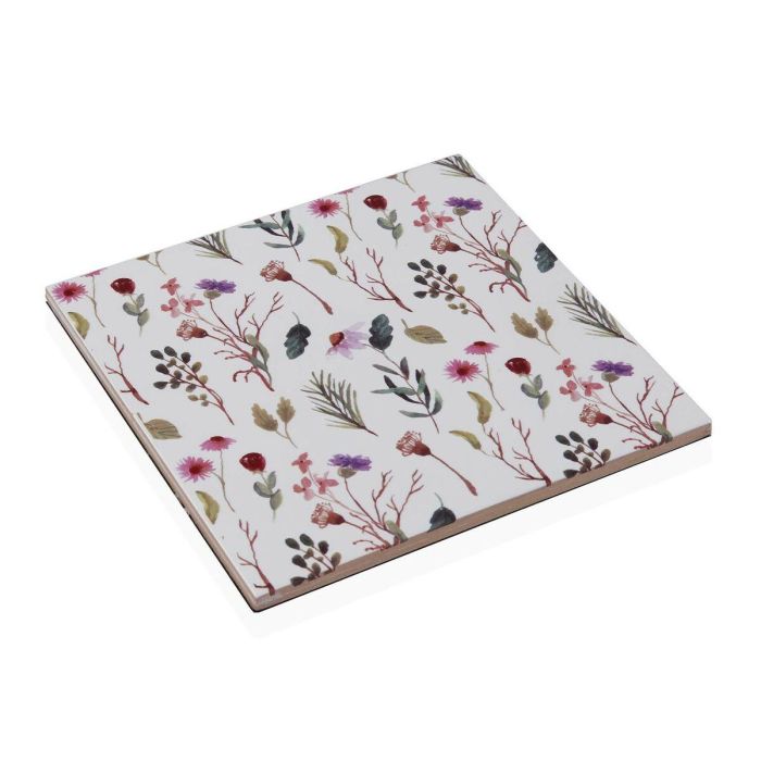 Salvamantel Versa Sansa Cerámica Flores 15 x 0,7 x 15 cm Salvamantel Versa Sansa Cerámica Flores 15 x 0,7 x 15 cm