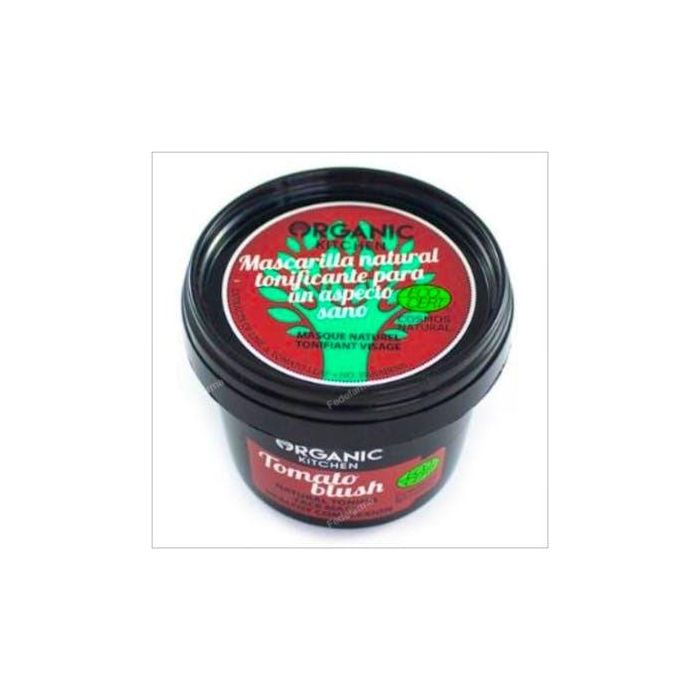 ORGANIC KITCHEN Mascarilla Facial Tonificante con Tomate Vegana ECOCERT 100ml - Ilumina y Suaviza la Piel