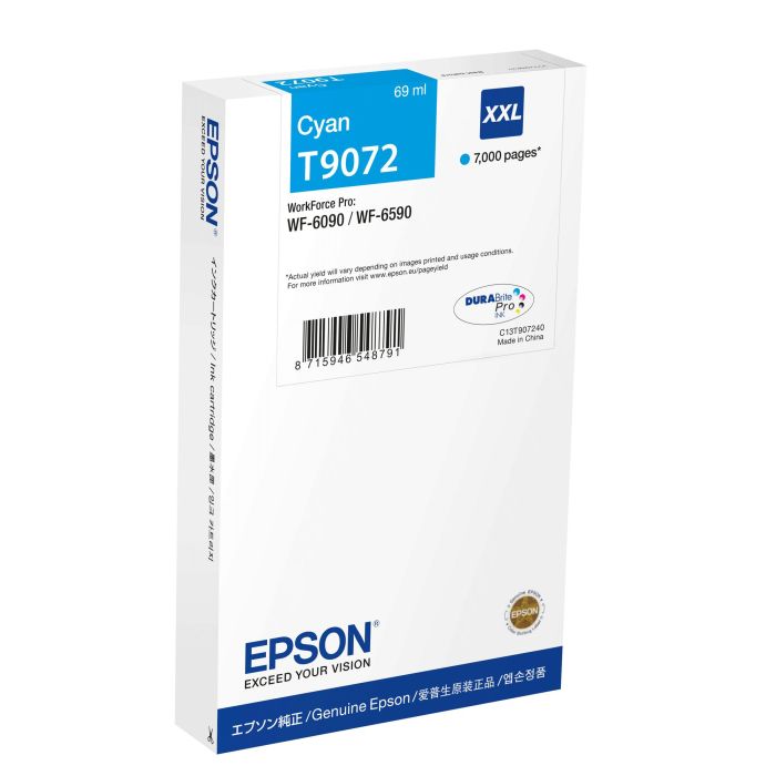 Ink-Jet Epson Wf-6Xxx Cian XXL Ink-Jet Epson Wf-6Xxx Cian XXL