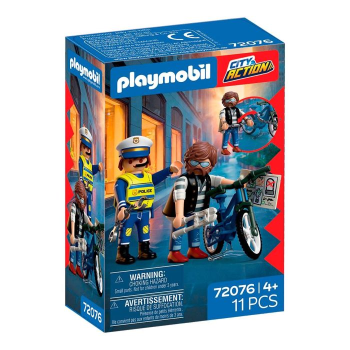 Playmobil City Action 72076 - Robo de Bicicleta, Juguete de Construcción con Figura de Policía y Criminal, +4 Años 0 Playmobil City Action 72076 - Robo de Bicicleta, Juguete de Construcción con Figura de Policía y Criminal, +4 Años 0