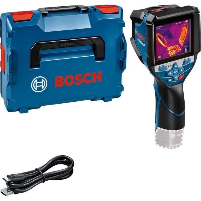Cámara térmica Bosch Professional GTC 600 C sin batería, ajustes L-Boxx, cable USB-C, en L-Boxx - 0601083508 Cámara térmica Bosch Professional GTC 600 C sin batería, ajustes L-Boxx, cable USB-C, en L-Boxx - 0601083508
