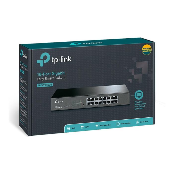Tp-Link TL-SG1016DE Switch 16 Puertos 10/100/1000Mbps Gigabit Ethernet 3