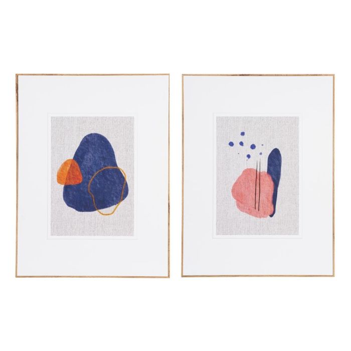 Cuadro Abstracto 2/M Madera Impreso 60 X 3 X 80 cm