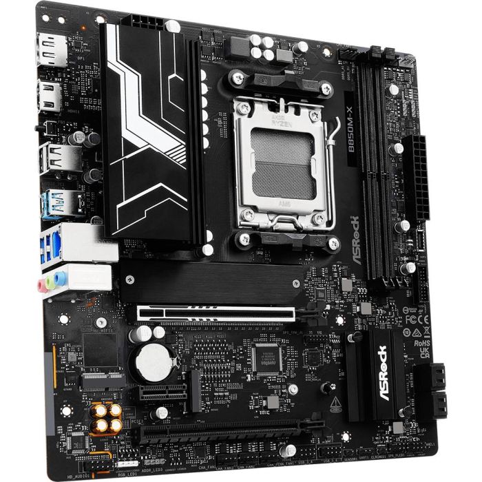 ASRock B850M-X R2.0 Placa Base AMD B850 Socket AM5 micro ATX para PC DDR5 M.2 SATA III 2.5 Gigabit Ethernet 3 ASRock B850M-X R2.0 Placa Base AMD B850 Socket AM5 micro ATX para PC DDR5 M.2 SATA III 2.5 Gigabit Ethernet 3