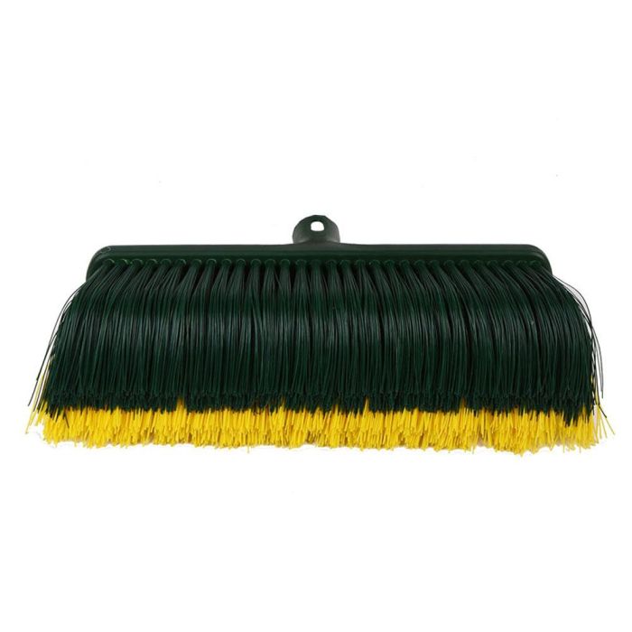 Faura Cepillo para barrer césped artificial 30cm, fibras de nylon verde oscuro/amarillo, soporte PVC, rosca universal, Ref. 28050 Faura Cepillo para barrer césped artificial 30cm, fibras de nylon verde oscuro/amarillo, soporte PVC, rosca universal, Ref. 28050