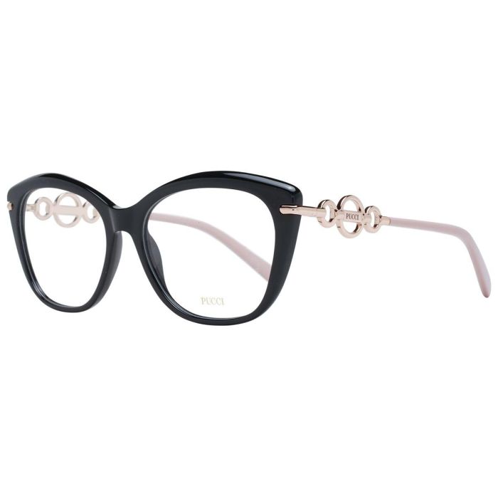 Montura de Gafas Mujer Emilio Pucci EP5163 55001 Montura de Gafas Mujer Emilio Pucci EP5163 55001