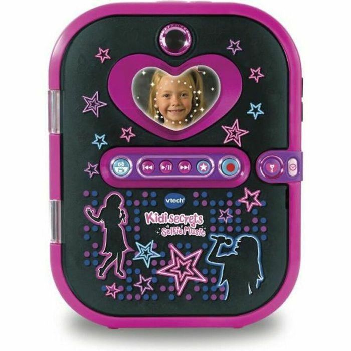 VTECH - Kidisecrets Selfie Music Black - Diario musical electrónico VTECH - Kidisecrets Selfie Music Black - Diario musical electrónico